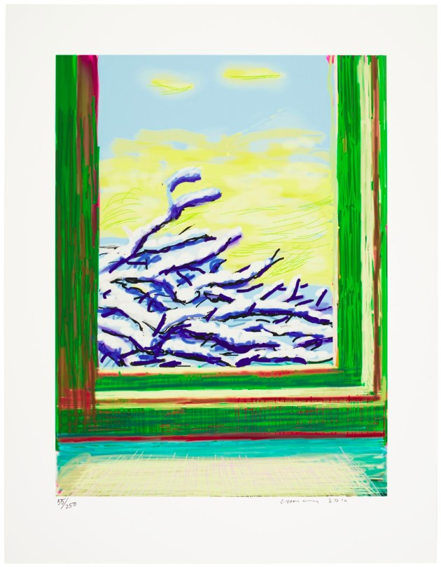 David Hockney - My Window - C: No. 610, 23rd December 2010