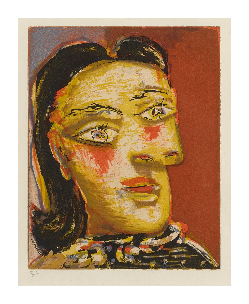 TETE DE FEMME NO 4. PORTRAIT DE DORA MAAR (B. 2021; BA. 652)