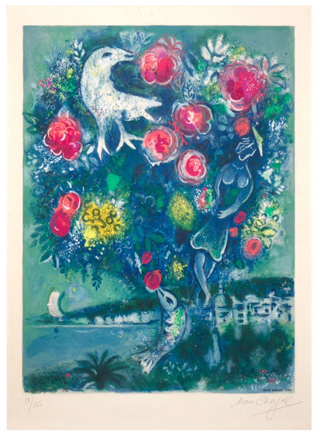La Baie Des Anges Au Bouquet De Roses (from Nice et la Cote d'Azur) (M. CS. 30)