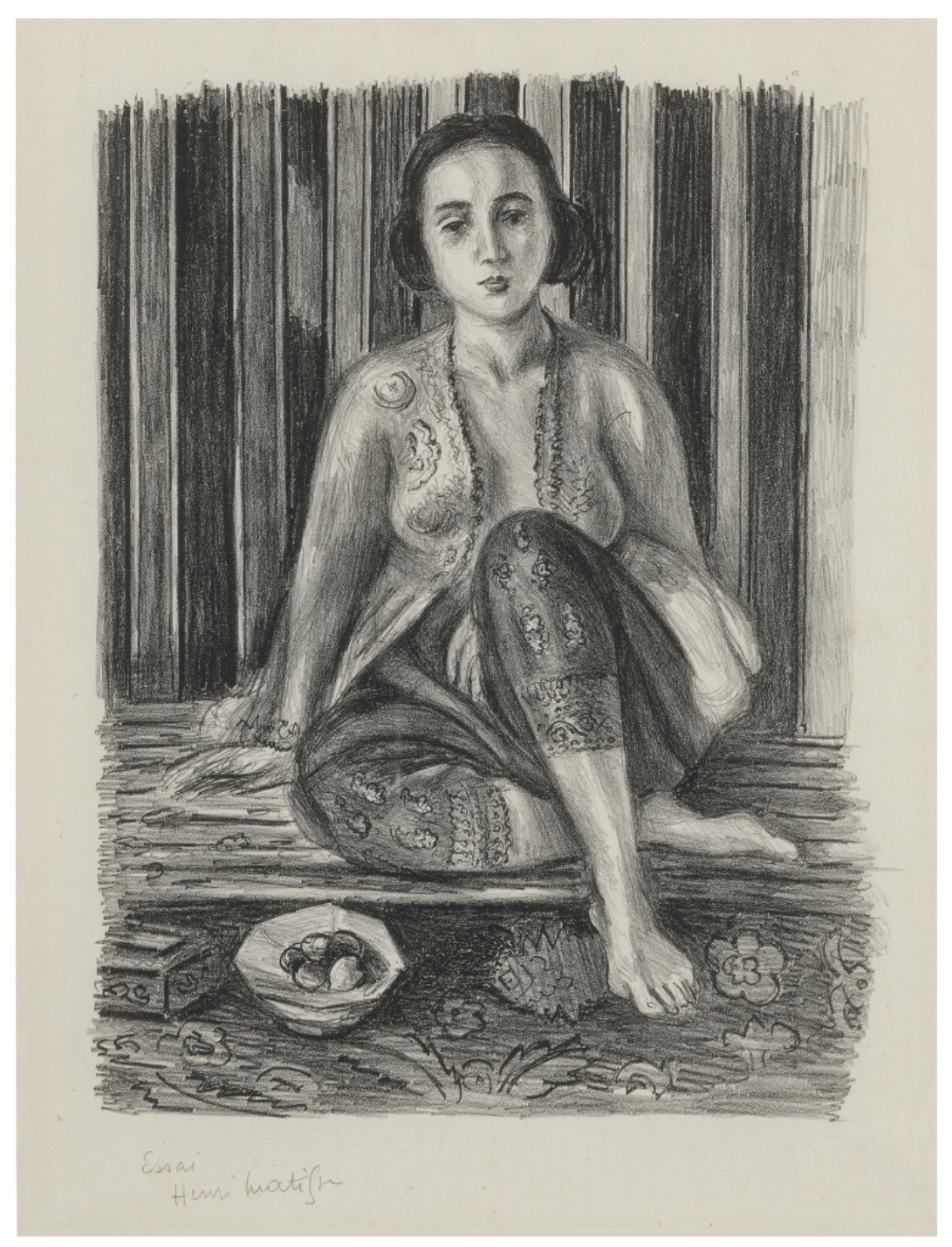 Odalisque a La Coupe de Fruits (D. 466)