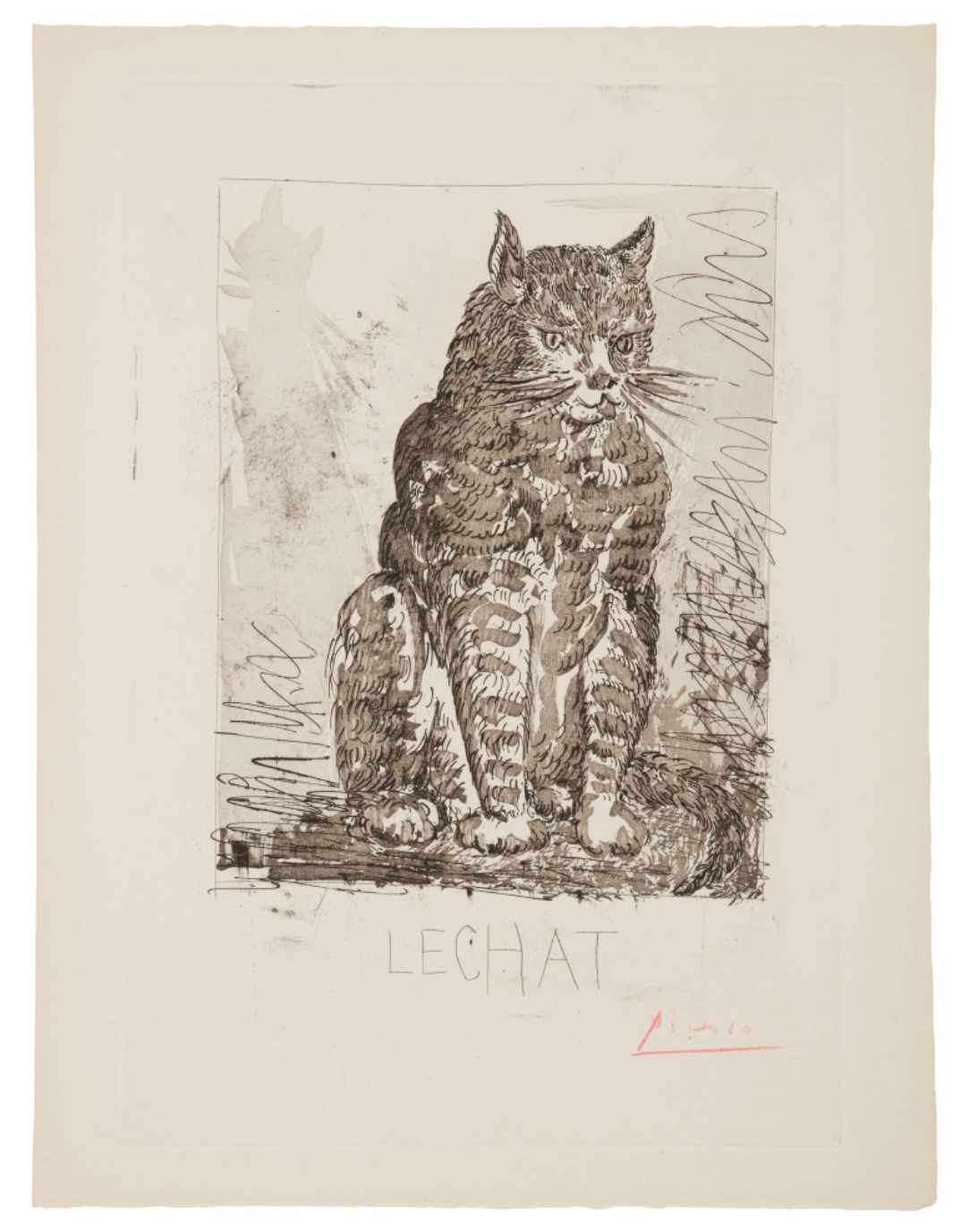 Le Chat (from Eaux-fortes originales pour les textes de Buffon) (Bloch 333, Baer 580)