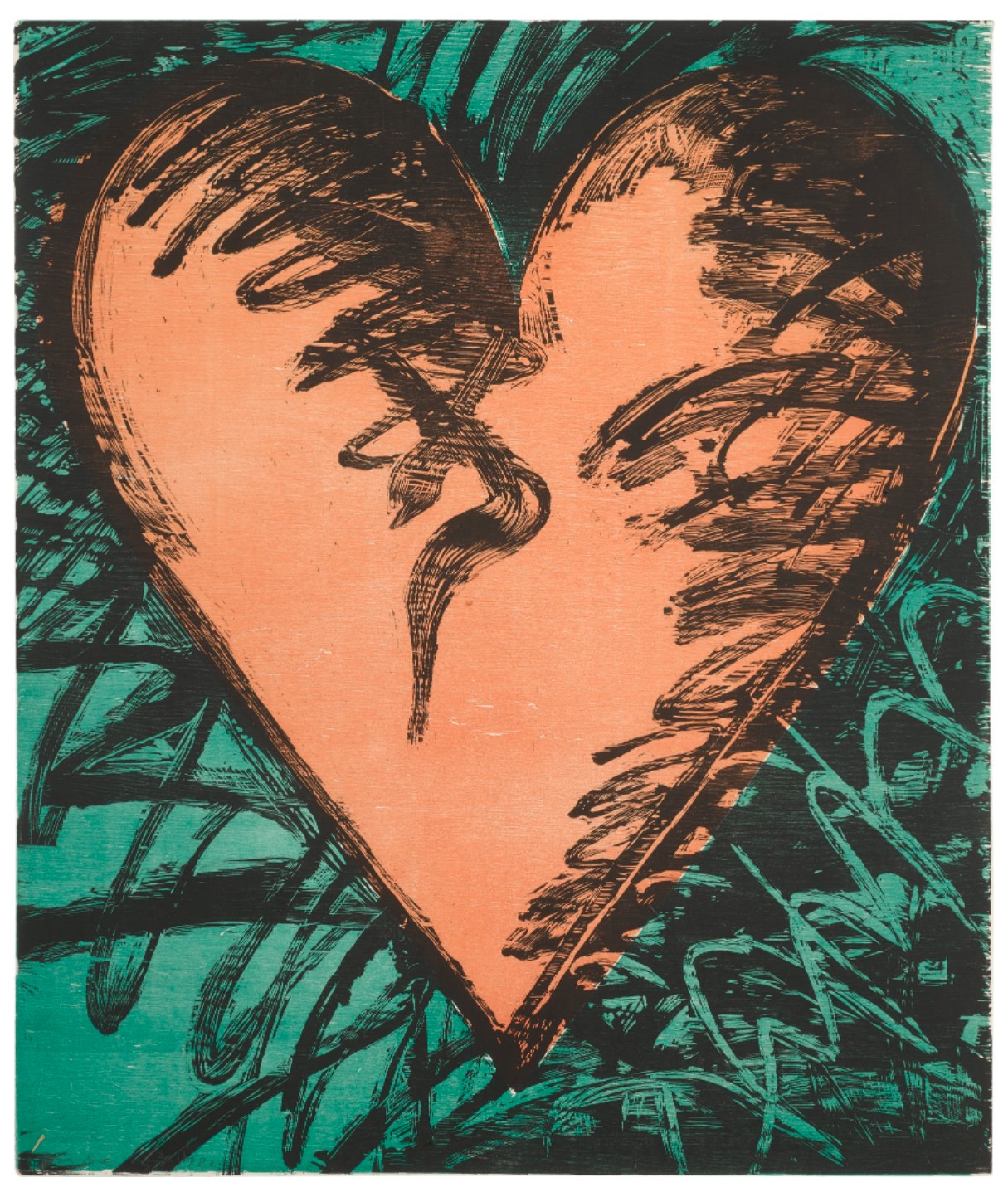 Rancho Woodcut Heart (D'O. & F. 142)