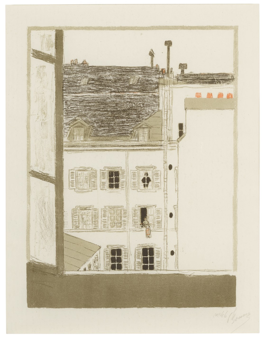 Maison Dans La Cour (from Quelques aspects de la vie de Paris) (B. 61)