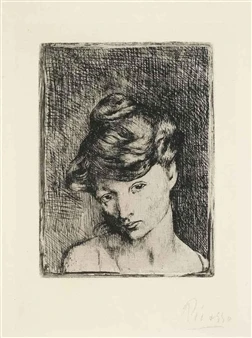 Tete de femme, from La Suite des Saltimbanques (Bloch 2; Baer 3)