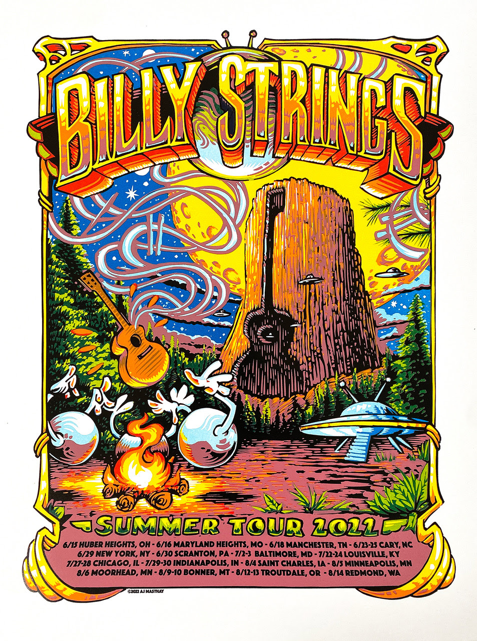 Billy Strings Summer Tour 2022 by AJ Masthay DogStreets