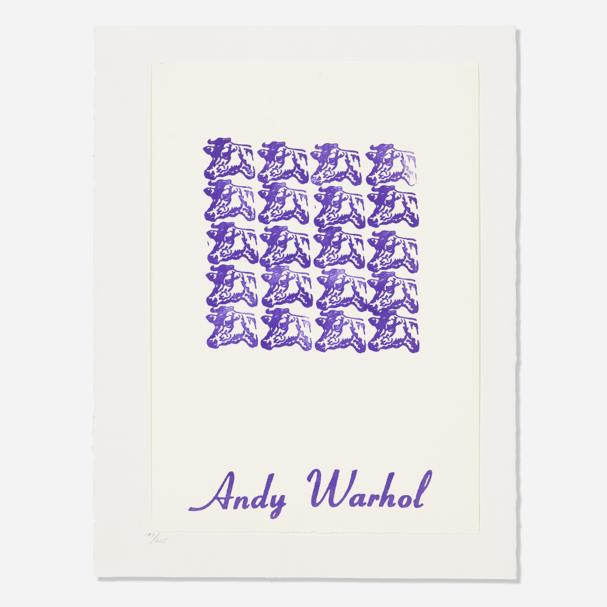 Purple Cows (from the Stamped Indelibly portfolio)(FS II.17A)