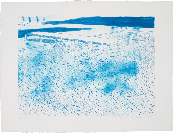 Lithograph of Water Made of Lines (Tyler Graphics 246, MCAT 203)