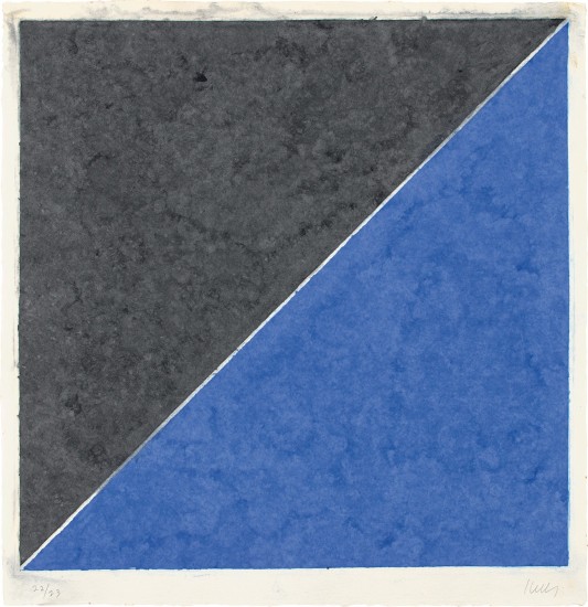 Colored Paper Image XV (Dark Gray and Blue), from Colored Paper Images series (Axsom 155; TG 311)