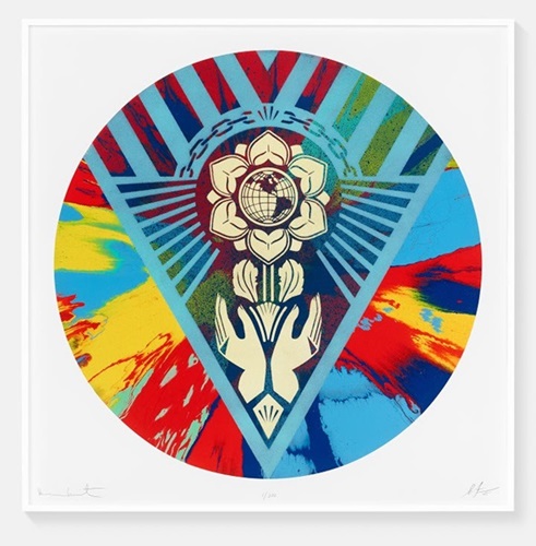 Beautiful Rotating Earth Justice Spin Painting