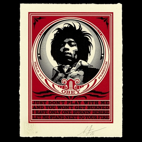 Hendrix Fire Letterpress