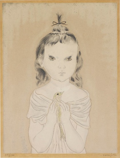 Petite fille a l'oiseau (Little Girl with Bird) (Buisson II.29.155)