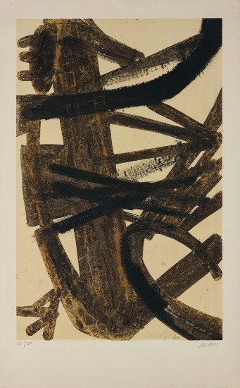 Composition en brune et jaune (Composition in Brown and Yellow)