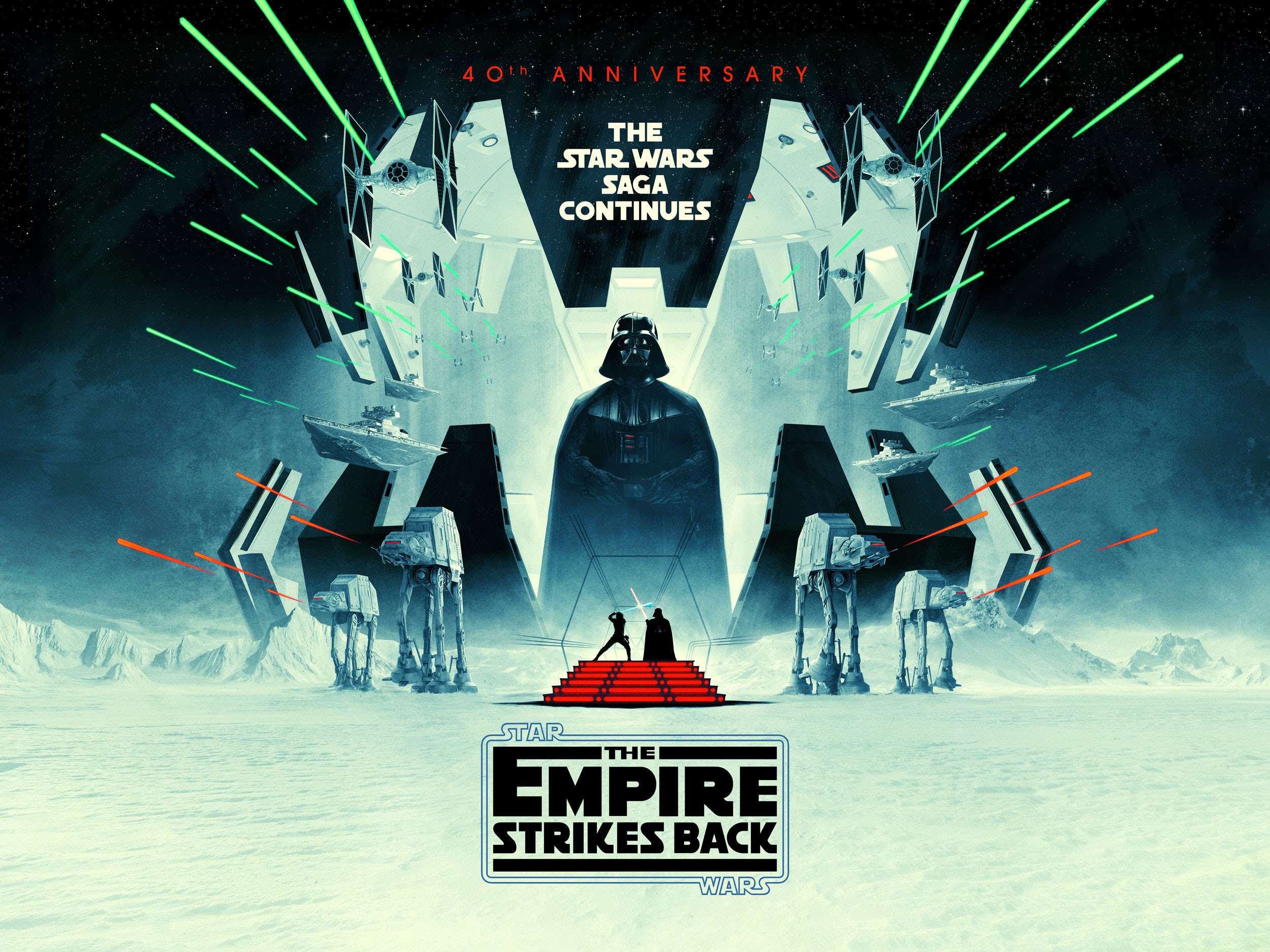 The Empire Strikes Back - 40th Anniversary QUAD