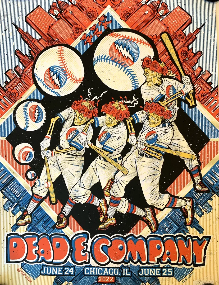 Dead & Company Chicago Poster 2022