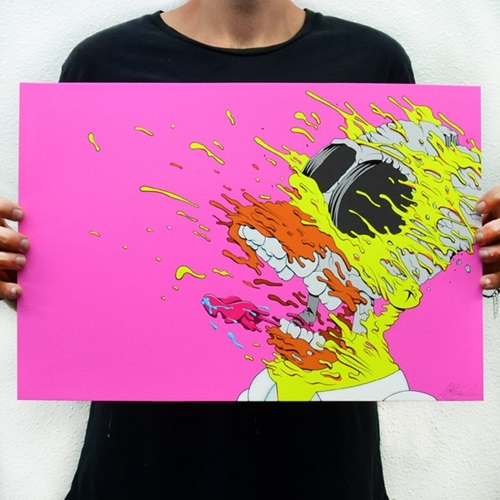 Matt Gondek - Deconstructed Homer Print - 2020 Pink Cocaine Edition