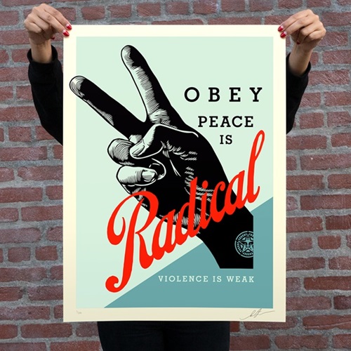 Shepard Fairey - Obey Radical Peace - Blue