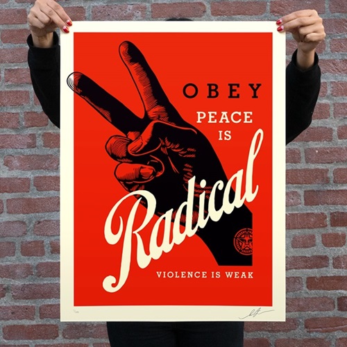 Shepard Fairey - Obey Radical Peace - Red
