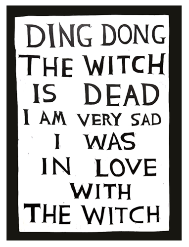 Linocut (Ding Dong The Witch Is Dead)