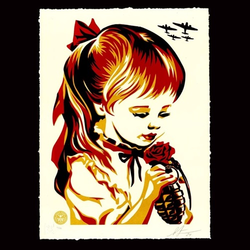 Shepard Fairey - War by Numbers - Letterpress