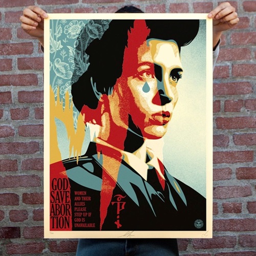 Shepard Fairey - God Save Abortion