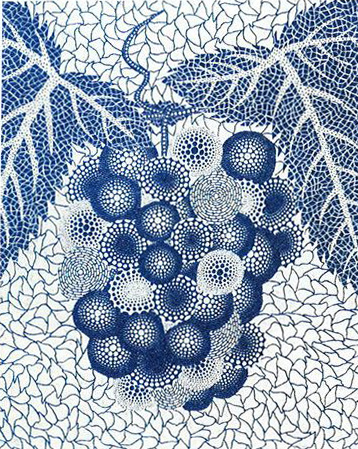 Yayoi Kusama - Grapes (ABE; 2017, 106)