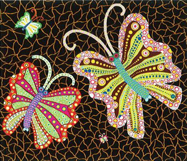Yayoi Kusama - Butterflies (ABE; 2017, 134)