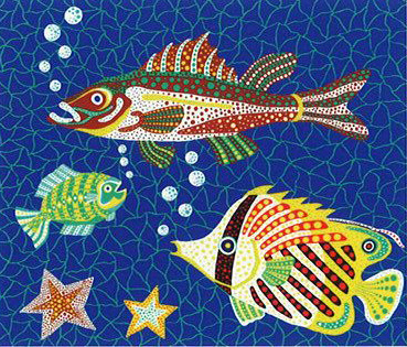 Yayoi Kusama - Sea (ABE; 2017, 136)